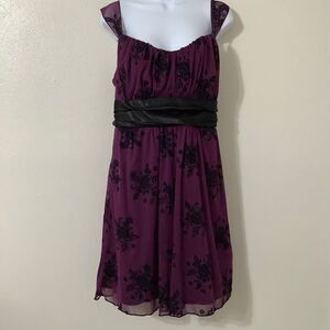 Vintage Y2K Purple Witchy Whimsigoth Fairy Grunge Romantic Babydoll Dress 2X
